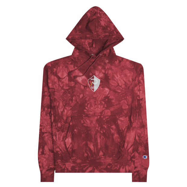 Perfect Soccer Shield | Unisex Champion tie-dye hoodie