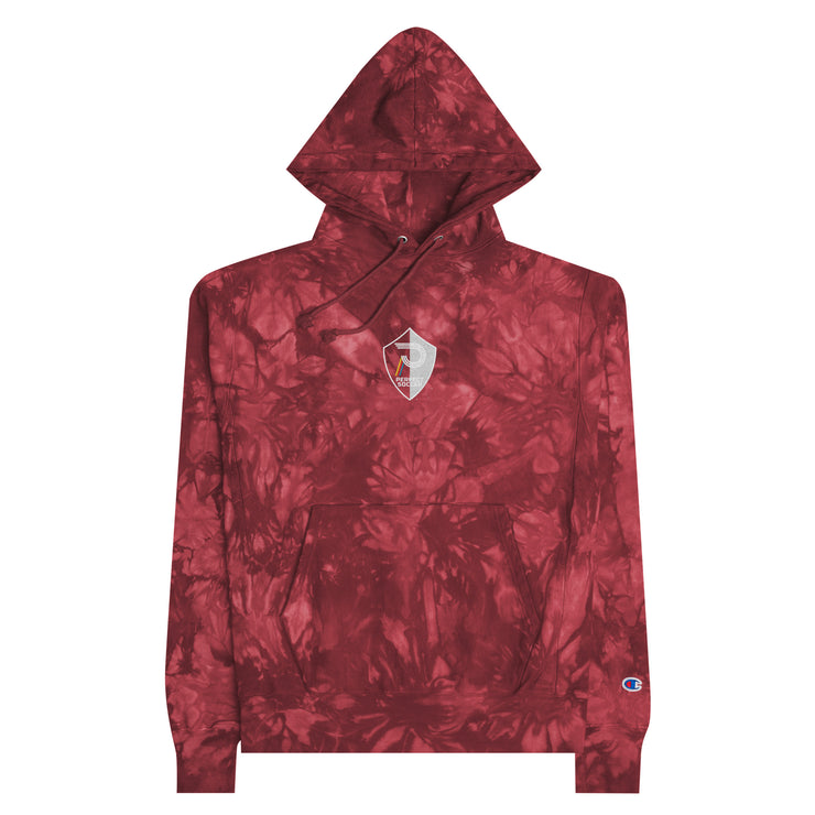 Perfect Soccer Shield | Unisex Champion tie-dye hoodie