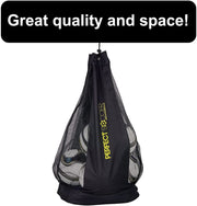 Perfect Soccer Balls Size 5 Pack of 5 w/Premium Soccer Ball Bag Combo Designed to Hold Pressure Pelota De Futbol Durable Youth Soccer Ball Rockets Off Your Foot | Made for Adults & Youth