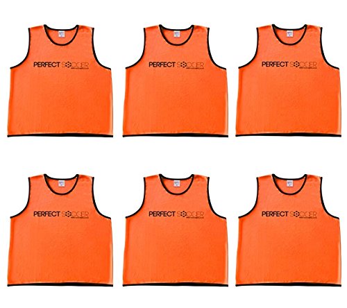 6 Pack Pinnies Scrimmage Vests Practice Jersey For Soccer Training