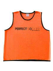Premium Soccer Training Vest (6 Pack) - Only Scrimmage Vests w/ LIFETIME WARRANTY - Sports Pinnies Made To Last For Adults & Youth Players (Orange (size M)