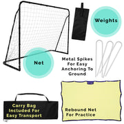 Perfect Soccer Goal & Rebounder 2-in-1