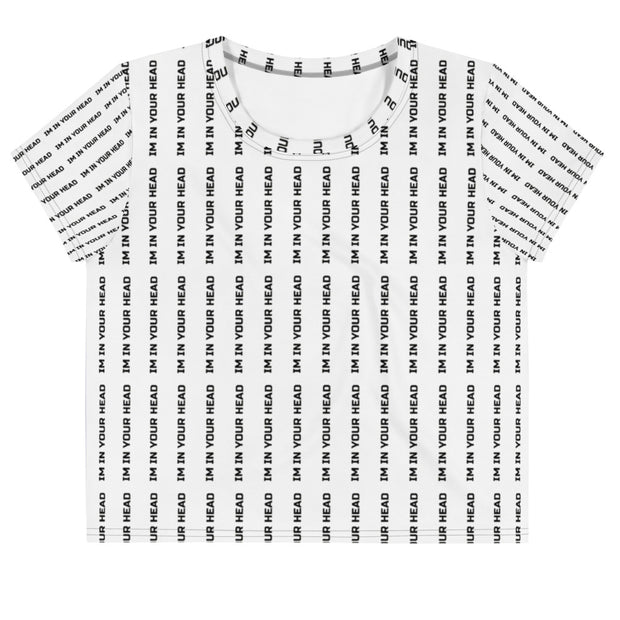 IM IN YOUR HEAD | All-Over Print Crop Tee
