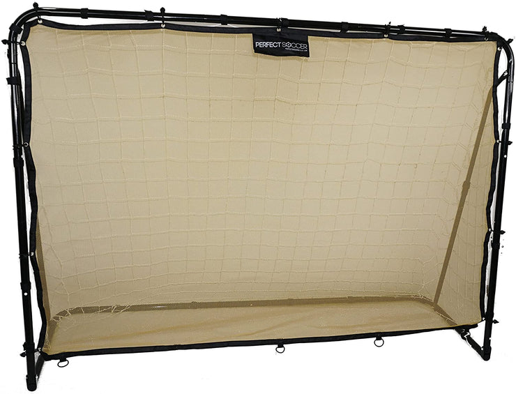Perfect Soccer Goals w/Portable Soccer Net Rebounder 5x7' & Carrying Bag Sturdy Soccer Goal Net Quick & Easy 5 minute Setup & Takedown Soccer Bounce Back Net with Ground Stakes & Sandbags